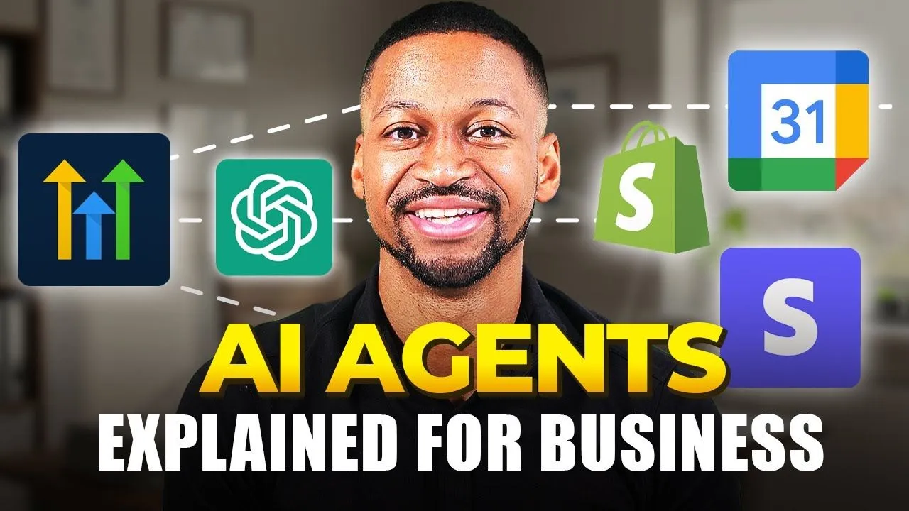 Thumbnail: AI Agents, Explained in 15 Minutes (Live Demo Inside)